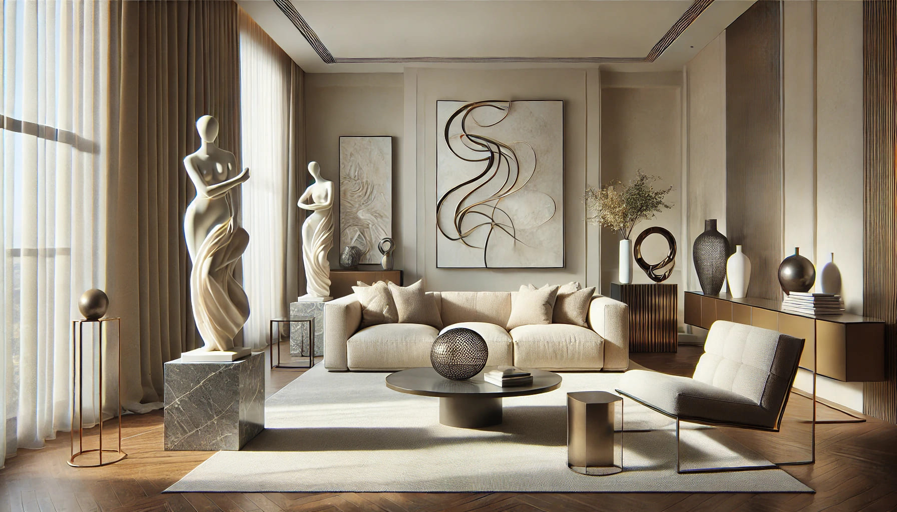 How to Use Sculptures to Create a Focal Point in Your Living Room